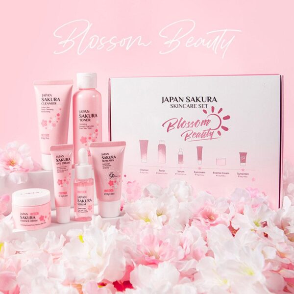 6pcs/Set Skin Care Sets Face Cream Serum Toner Facial Cleanser Sunscreen Eye Cream Face Skin Care Set